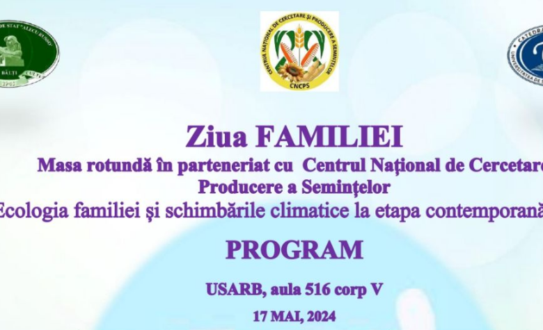 ZIUA FAMILIEI. PROGRAM
