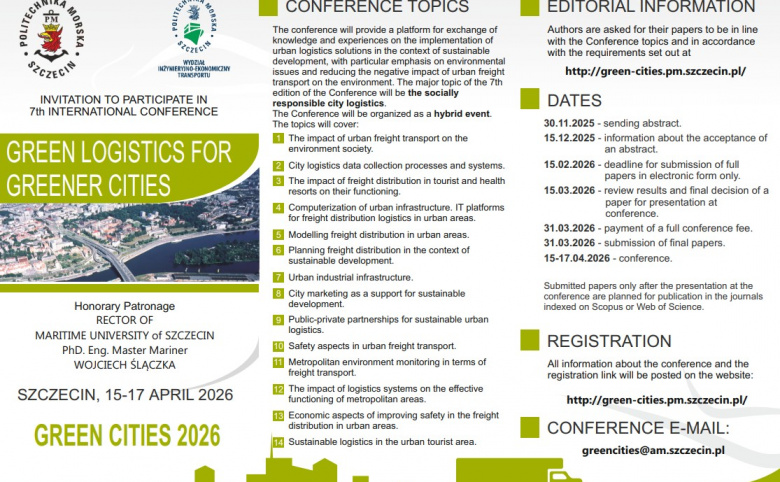 GREEN LOGISTICS FOR GREENER CITIES